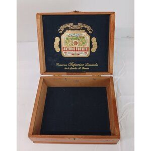 Arturo Fuente Don Carlos Empty Wooden Cigar Box 8 1/4" x 6 5/8" Crafts Stash GUC